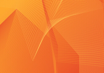 Abstract colorful orange curve background