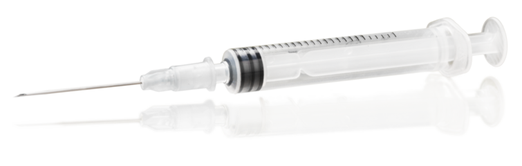 Vaccine bottle  Covid - 19 Corona virus Vaccine injection  and a medical syringe