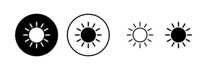 Sun icon vector illustration. Brightness sign and symbol.