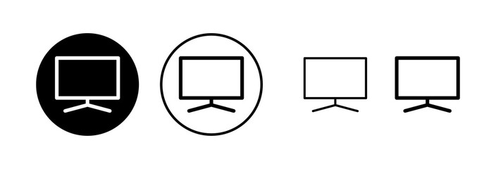 Tv icon vector illustration. television sign and symbol