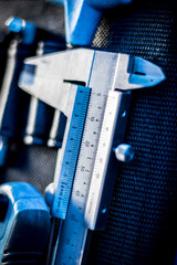 Close up of a measurement tool