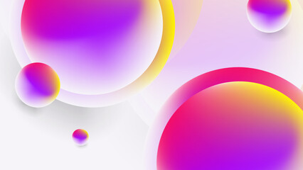 Abstract composition background with circles