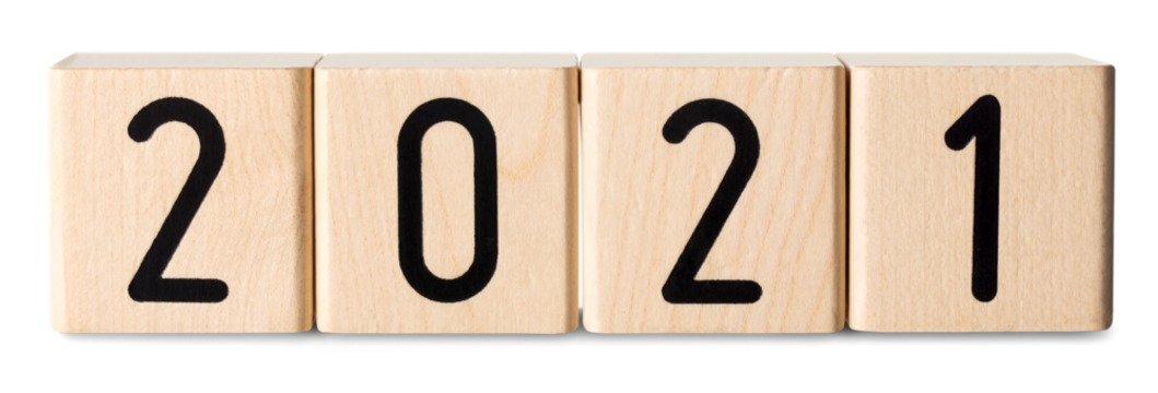 Wooden cube or block on desk