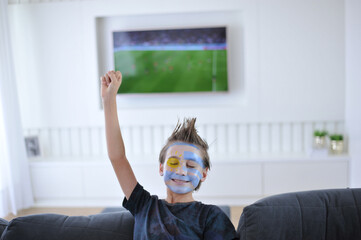 torcedor da argentina assistindo jogo pela tv 