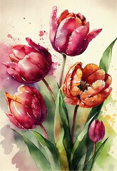 beautiful tulip flower