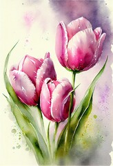 beautiful tulip flower