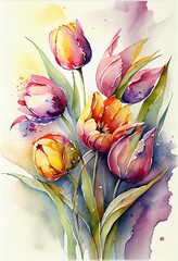 beautiful tulip flower