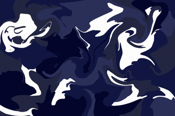 Abstract blue Wallpaper liquid marble backdround. Texture camo.