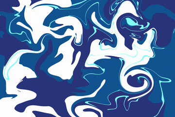 Abstract ice blue Wallpaper liquid marble backdround. Texture camo.