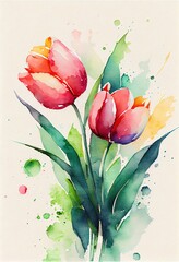 beautiful tulip flower