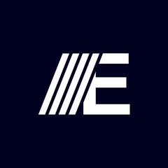 E Vector symbol. Minimalist and modern icon, logo template. Letter E for Logo Design. Creative Modern E Letters icon vector Illustration.