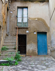Fototapeta na wymiar historic center of the Sicilian village Enna Sicily Italy