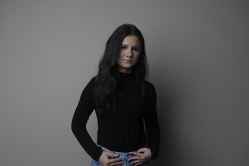 Naklejka premium Brunette Girl