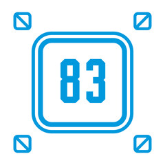 Numeric icon vector design templates