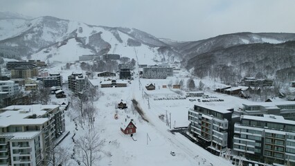 Niseko, Japan - December 15, 2022: The Winter Season in Niseko Hokkaido