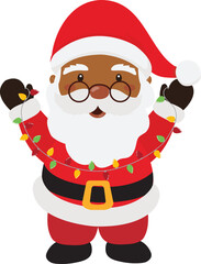 Brown Santa Clause, Christmas, African American Santa