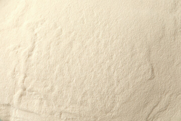 Organic agar-agar powder as background, top view