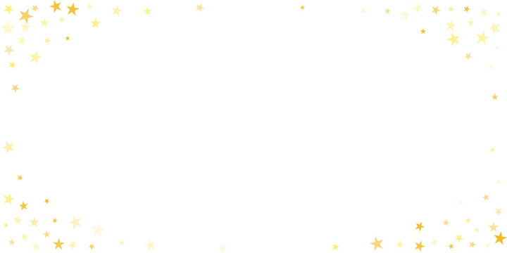 Silver stars frame vector background, sparkling Christmas confetti isolated on white. magic shining flying stars glitter backdrop, sparkle border