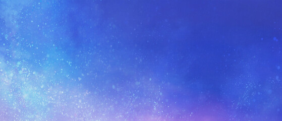 Fond aquarelle bleu et violet imaginant l& 39 hiver avec espace de copie illustration d& 39 arrière-plan matériau de texture ciel étoilé neige