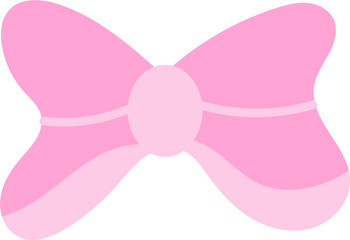 Pink ribbon bow illustration