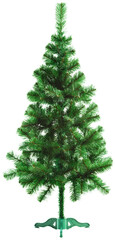 Decorated Christmas tree and red presents