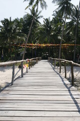 Wooden walkway at the beach