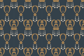 Motif ikat stripe batik textile seamless pattern digital vector design for Print saree Kurti Borneo Fabric border brush symbols swatches stylish