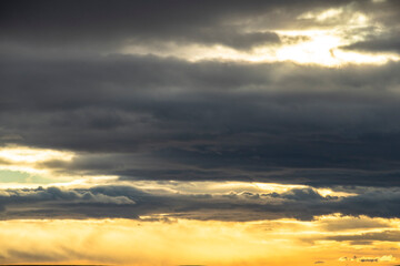 Fototapeta premium sunset in the clouds