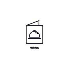 Vector sign menu symbol is isolated on a white background. icon color editable.