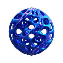 3D Abstract Iridescent Globe Shape