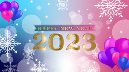 Happy new year 2023 background