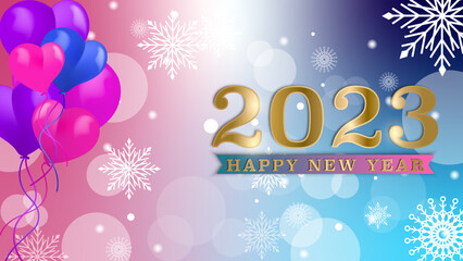 Happy new year 2023 background