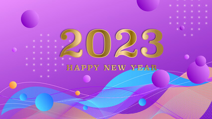 Happy new year 2023 background