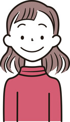 アジア人女性のイラスト素材