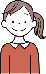 Obraz premium アジア人女性のイラスト素材