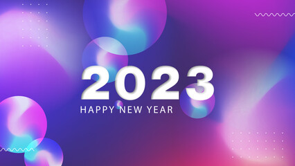 Happy new year 2023 background
