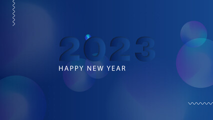 Happy new year 2023 background