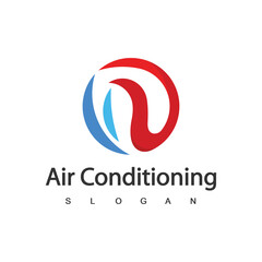 Air Conditioning Logo, HVAC Logo Concept