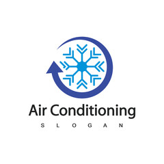 Air Conditioning Logo, HVAC Logo Concept