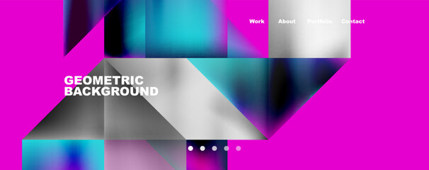 Dynamic lines, triangles, rectangles geometric abstract background. Vector Illustration For Wallpaper, Banner, Background, Card, Book Illustration, landing page