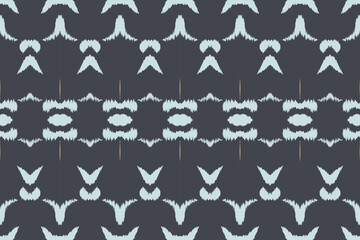 Fototapeta premium Ikkat or ikat vector batik textile seamless pattern digital vector design for Print saree Kurti Borneo Fabric border brush symbols swatches designer