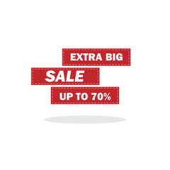 special offer promotion tag extra big sale discount up to 70% off theme