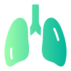 lungs gradient icon