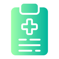 Obraz premium medical report gradient icon