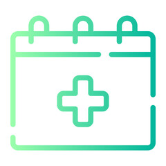 schedule gradient icon
