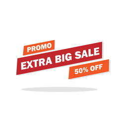 special offer promotion tag extra big sale discount up to 50% off theme