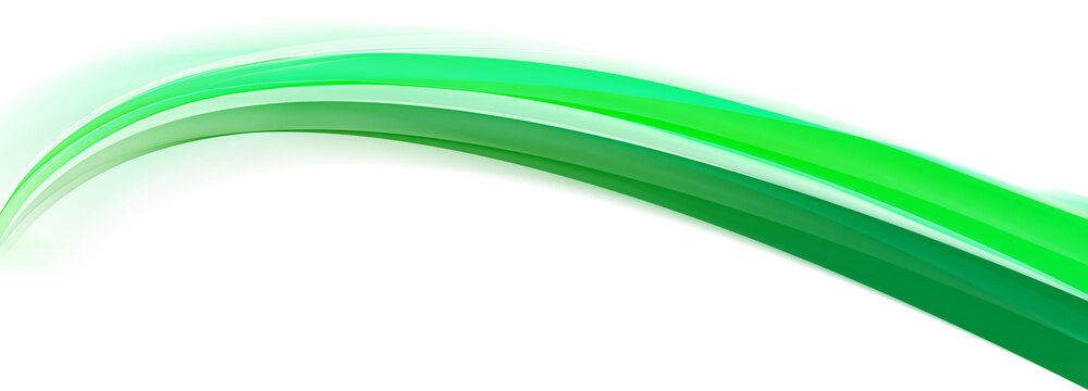 green neon shape wave, abstract light effect 