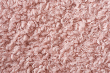 pink plush fleece fabric texture background , background pattern of soft warm material