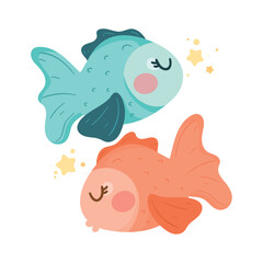 pisces zodiac kawaii