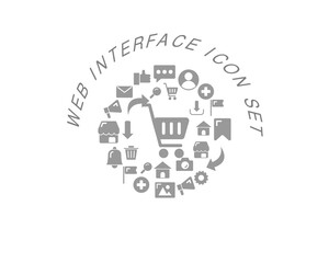 Vector web interface icon set